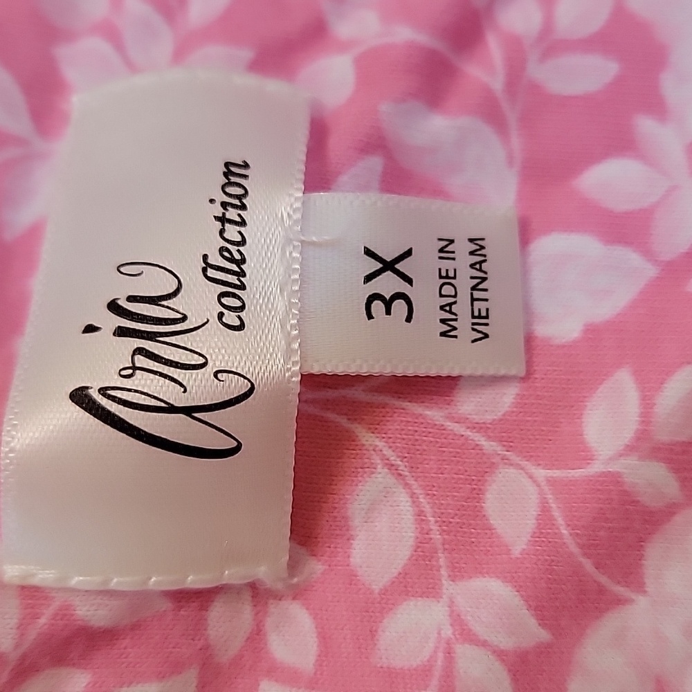 Croft & Barrow & Aris Collection Pink Nightgown "Set Of Two" Size 3X EUC - Picture 10 of 12